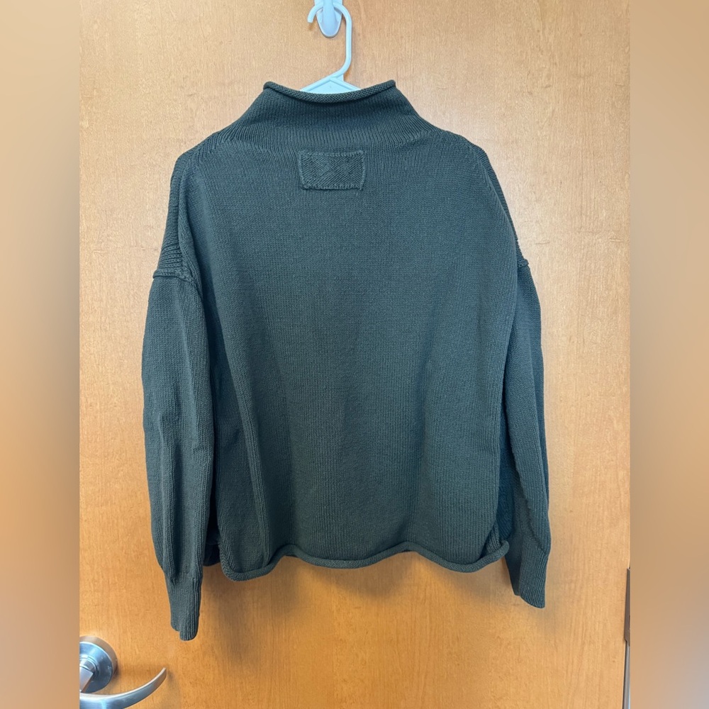 Free People Olive Green Turtleneck Sweater - Picture 4 of 4